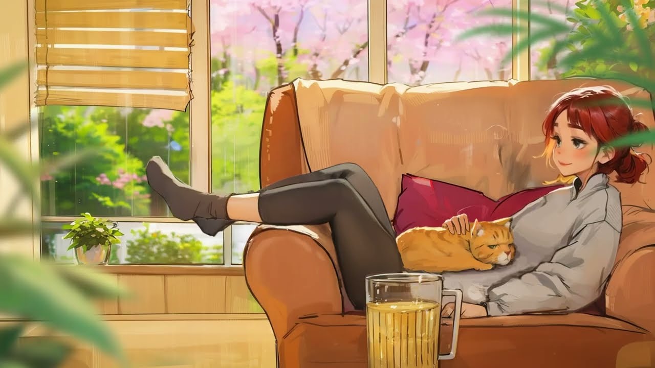 Spring Afternoon Lofi 💤 Soft Hip Hop for Stress Relief & Comfort ~ Lofi Beats to Chill/ Study