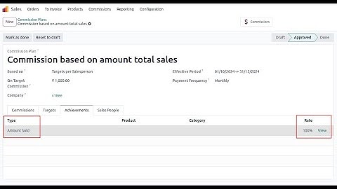 Odoo18 - Sales Commission Calculation Tutorial Based on Amount Sold