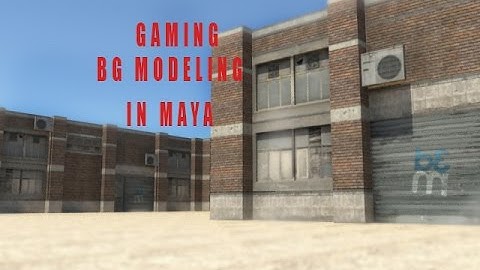 Game Environment Modeling | gaming Building |How To Create A Video Game Environment pt 2