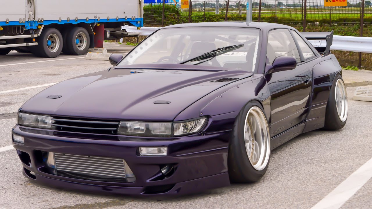 総額500万円！幅の暴力ｗｗ20才元プロモトクロスレーサーが乗るシルビアS13。パンデムド迫力ボディ！