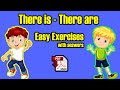 There is - There are - Exercises with answers + PDF - Easy English Lesson