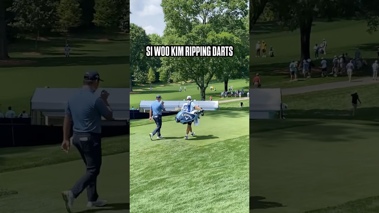 Si Woo Kim ripping darts at the PGA Championship. What a stallion. (via  WooTracker/ ​⁠‪@nuclrgolf‬)