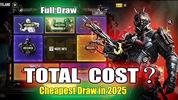 Codm New Cheapest Legendary PDW-57 Full Draw Total CP? In 2025 | Wasteland Draw Cod Mobile