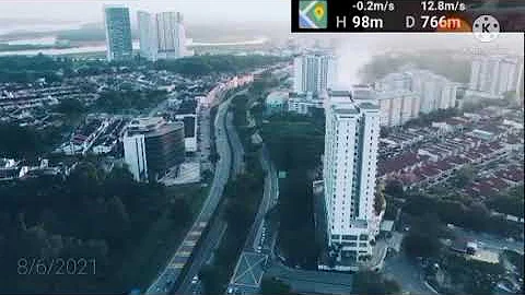 Range test Mavic Mini + yagi + parabolic in urban area