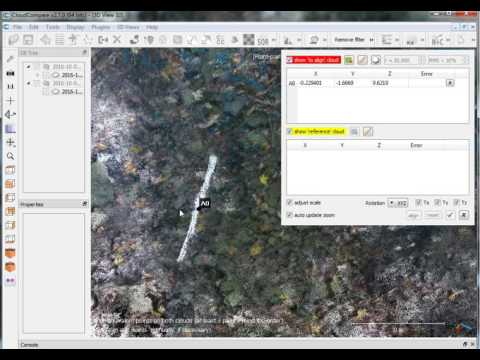 How do align a point cloud with GCPs in CloudCompare?