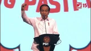 Jokowi: PSI... Menang pasti menang!
