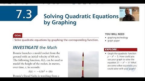 FM 20 7.3 Solving Quadratic Equations by Graphing