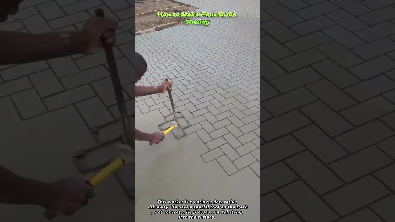 How to Make Faux Brick Paving