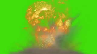 Взрыв на хромакей-(на зелёном фоне)