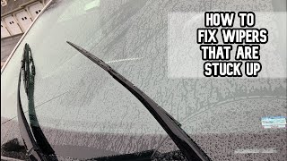 How to fix windshield wipers that are stuck up DIY video #diy #wiper #wiperblades #stuck