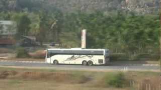 Volvo Bus Vs Train High Speed Action
