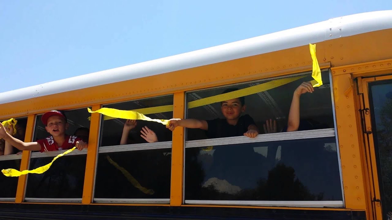 Rivergold Elementary's Bus Parade