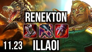 ORNN vs ILLAOI (TOP)  7/1/8, 1.3M mastery, 500+ games, Godlike