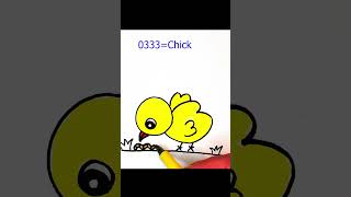 0333=Chick| How to draw a chicken| Cómo dibujar un pollo| Cara menggambar ayam