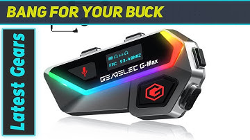 GEARELEC GC-Gmax-BK-US2 Motorcycle Bluetooth Headset: Experience the Ultimate Riding