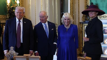 Donald Trump given royal welcome during historic second UK state visit
