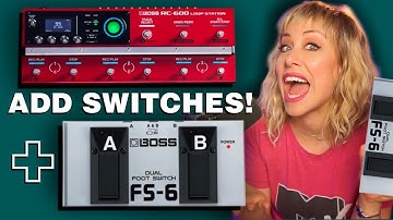 Set up Boss FS-6 for the RC-600 Loop Station