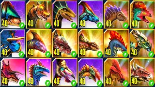 ALL SUPERSAURUS HERBIVORES ALL EVOLUTIONS MAX LV 40 #3 (THE END) | JURASSIC WORLD THE GAME