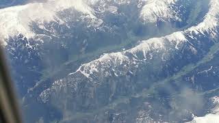 Flying with ryanair over Austrian alps.