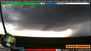 Intercepting Giant Hail in the TX Panhandle (4/23/25) - Live As It Happened