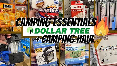 DOLLARTREE Camping Essentials | Camping Hacks | DOLLARTREE Camping Haul