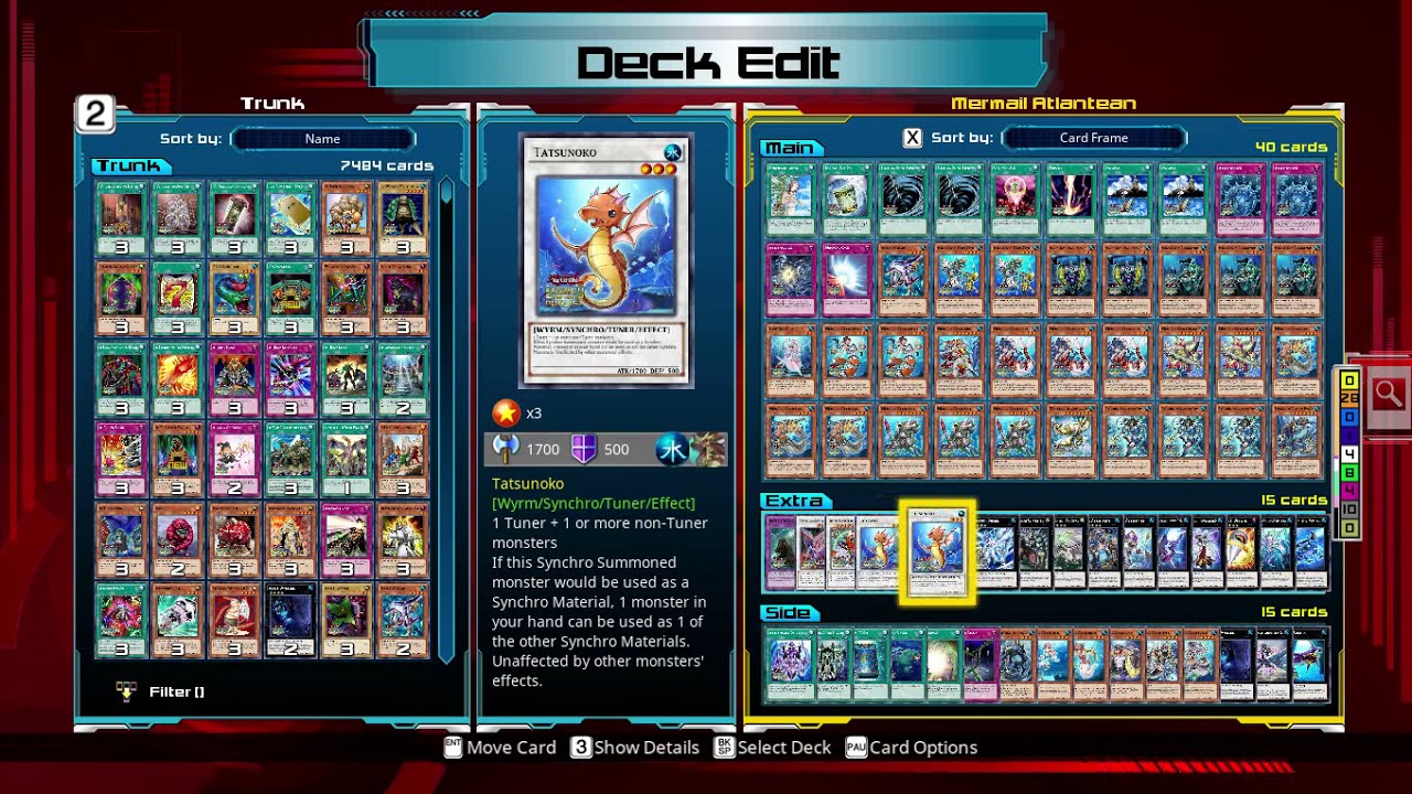 Mermail Atlantean Deck Recipe YuGiOh Legacy of the Duelist YouTube