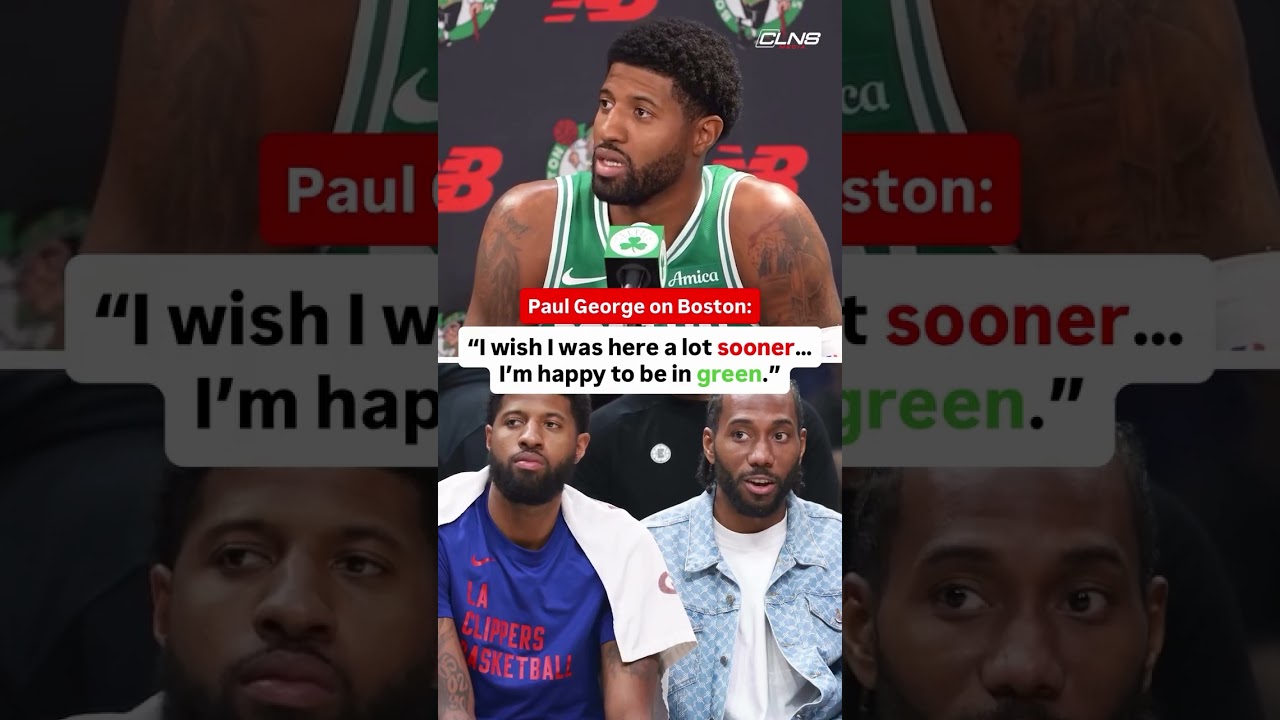 Paul George is PUMPED to be a Boston Celtic 🔥☘️ #celtics #nba #bostonceltics