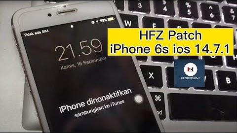 Jailbreak iPhone iPad passcode usb patcher HFZ/Mina unlock icloud or bypass sim GSM 14.7.1
