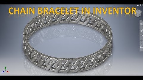 Bracelet Chain In Autodesk Inventor || Complex Part Design in Inventor 3d || 3d Cad Tutorials || Cad