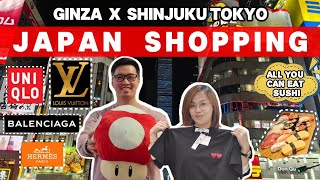 TOKYO SHOPPING GUIDE: GINZA FLAGSHIP + SHINJUKU LUXURY STORES + UNLIMITED SUSHI | JAPAN VLOG 2024