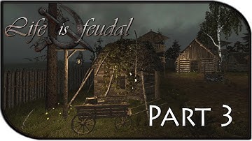 Life is Feudal Gameplay Part 3 - Tiny Shack Building + Epic Fight! (Building Tutorial)