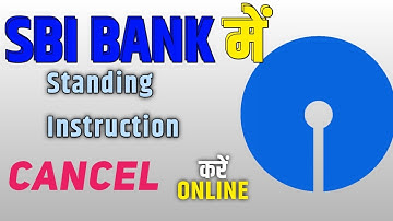 SBI mein standing instruction kaise cancel Karen.how to cancel standing instruction  SBI net banking