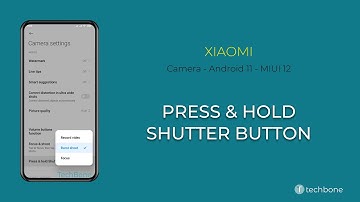 Press & hold Shutter release button - Xiaomi Camera [Android 11 - MIUI 12]