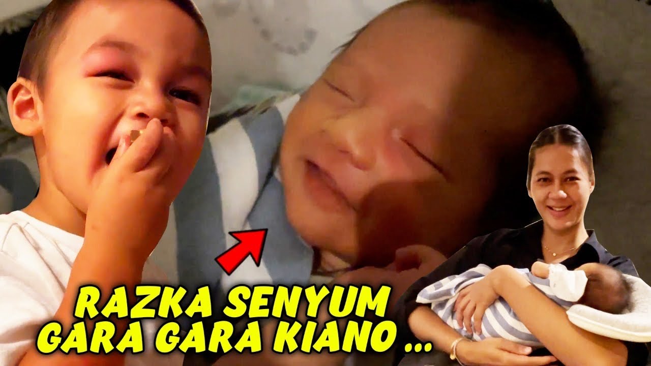 RAZKA SENYUM TERUS DI CIUM KK KIANO DAN MAMIPAU !!!