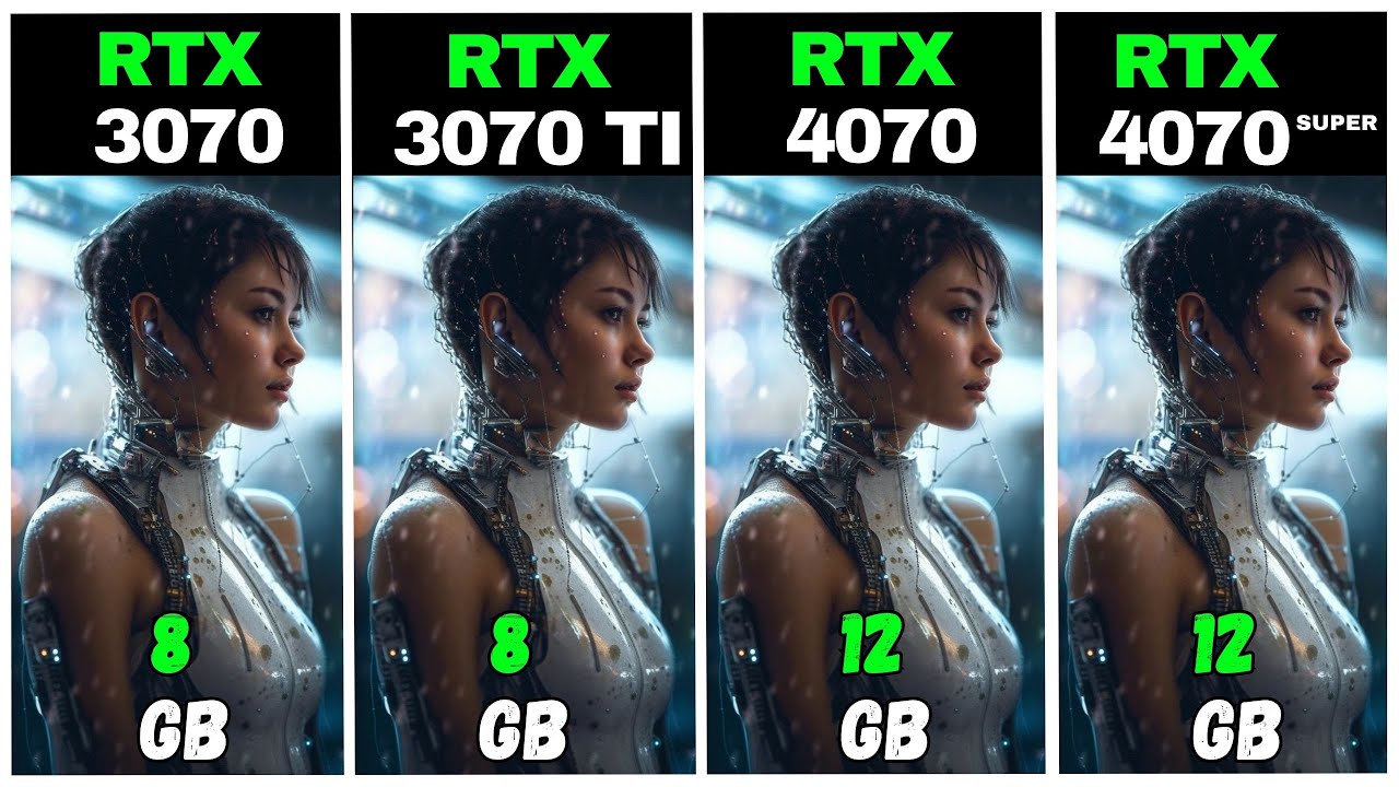 RTX 3070 vs RTX 4070 SUPER vs RTX 3070 TI vs RTX 4070 TI - Test in 20 ...