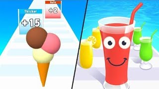 Ice Cream Rush 🍦 vs Juice Run 🥤 | Epic Mobile Game Battle 2025 screenshot 2