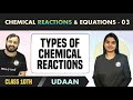 Chemical Reactions & Equations 03 | Types of Chemical Reactions | Class 10 | NCERT | Udaan