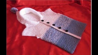 Tether Compare approve How to knit the Emanuel vest - easy and fast / PART I / Step by step  tutorial - YouTube