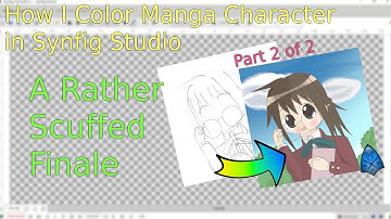 How I Draw Anime Characters in Synfig Studio - Part 2: Fill and Coloring