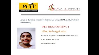 Design a dynamic responsive home page using HTML , CSS , JavaScript and Bootstrap