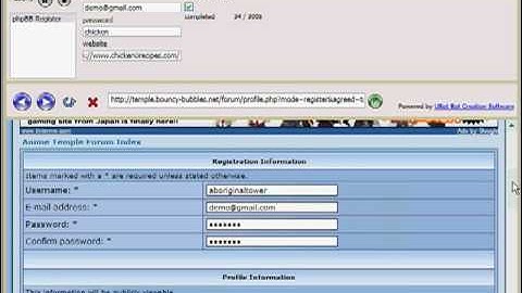 Automatic Forum Profile Creation SEO Backlink Software
