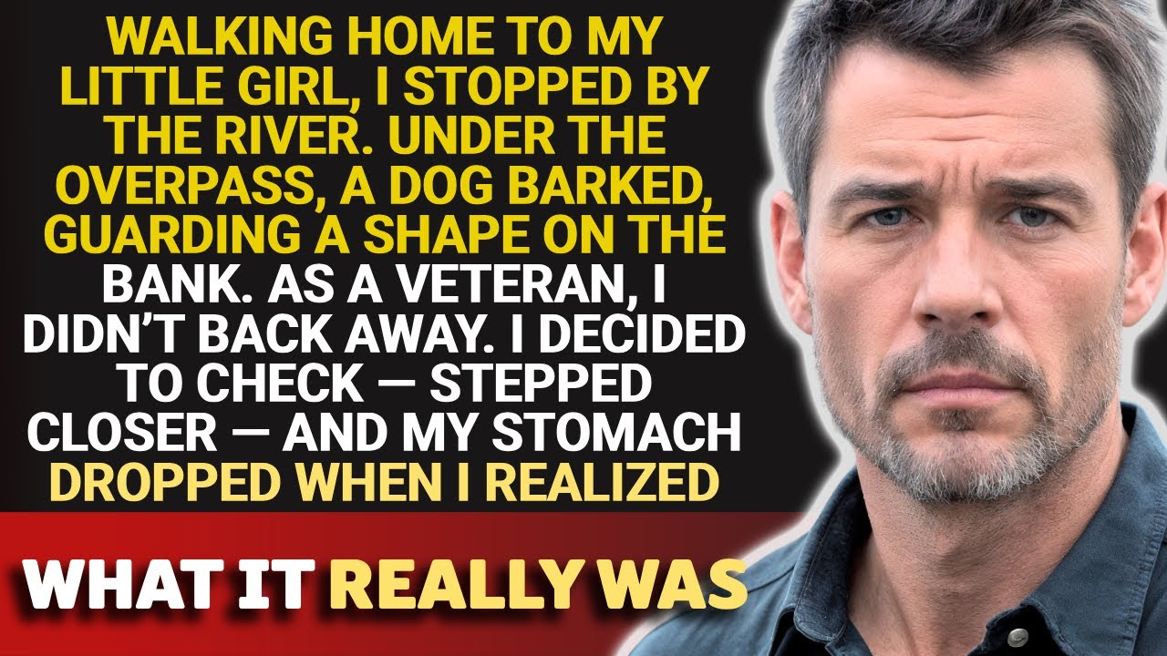 Single Dad Spotted a Dog Guarding a Shape Under a Bridge. He was stunned to realize what it was