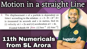 PEP-2 based on instantaneous equations/motion in a straight line SL Arora Class11th #physicsadda