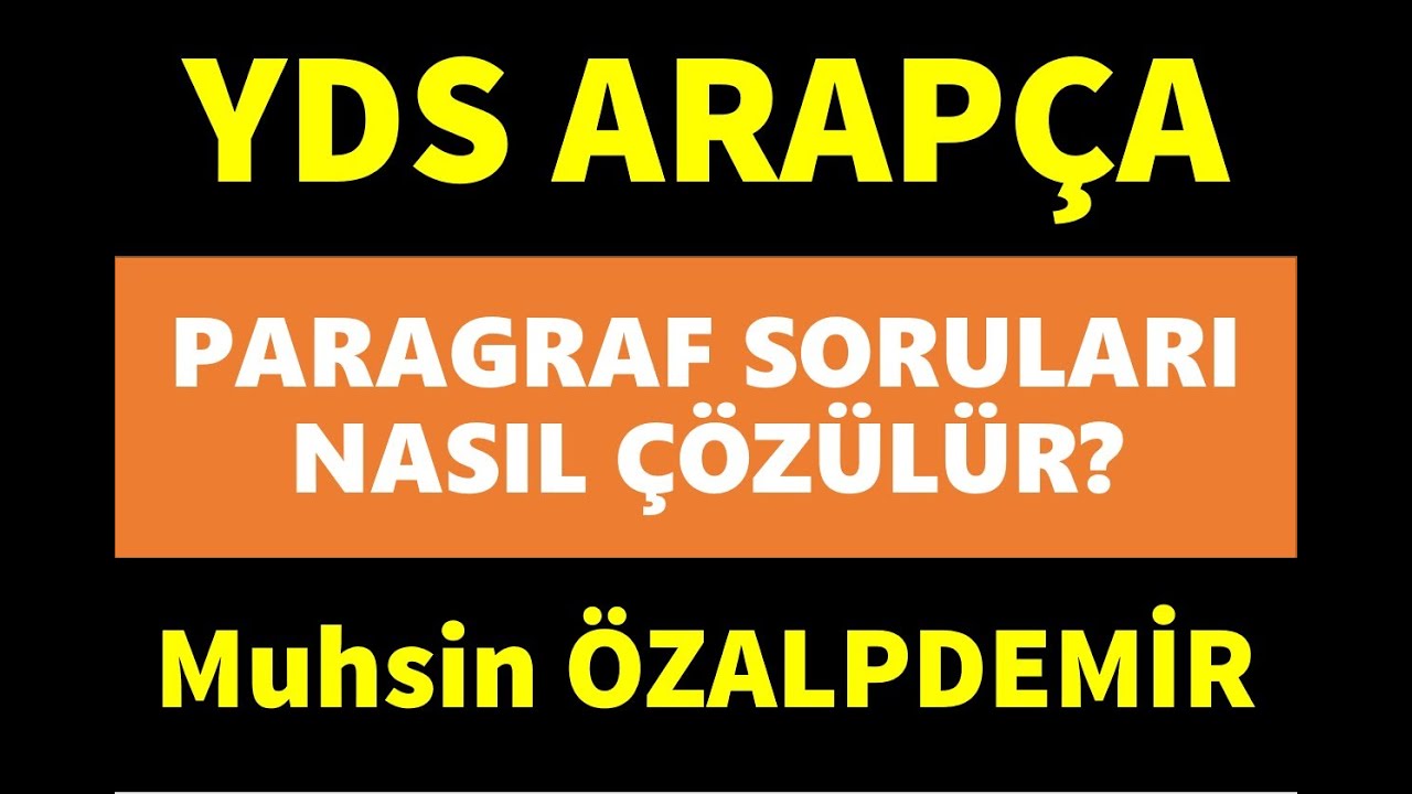 YDS Arapça paragraf soruları nasıl çözülür?