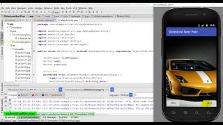 Slideshow with next and prev buttons in Android Studio 1.5.1