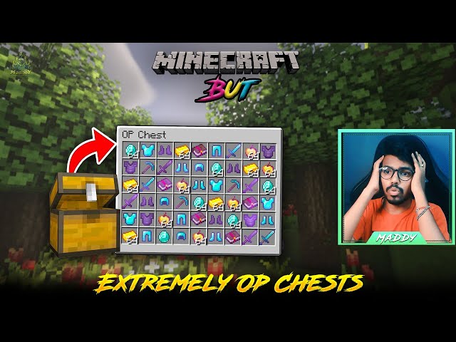 Minecraft, But Chest Gives UNLIMITED OP Items | Minecraft in Telugu | Maddy Telugu Gamer class=