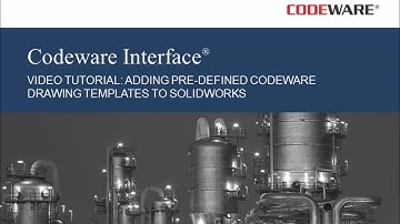 How to add pre-defined Codeware drawing templates to SOLIDWORKS