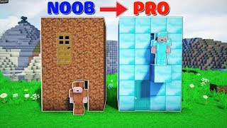 BIẾN NHÀ ĐẤT CỦA NOOB THÀNH NHÀ KIM CƯƠNG CỦA PRO CHỈ 1 GIÂY TRONG MINECRAFT | Thử Thách SlenderMan