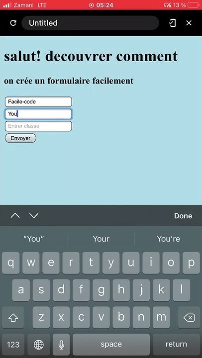 Coder un formulaire facilement en html et css - YouTube