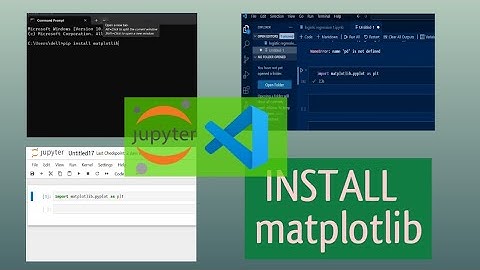 Download matplotlib in 1 minute | install Matplotlib in jupyter notebook or VS code